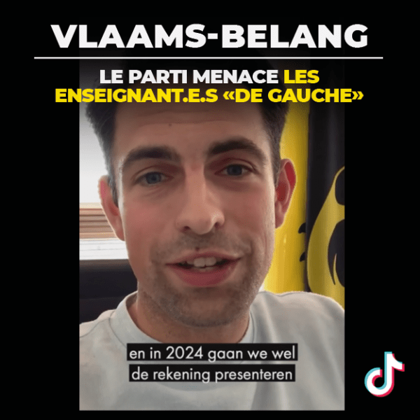 Flandre : le Vlaams Belang s’attaque aux profs “de&nbsp;gauche”