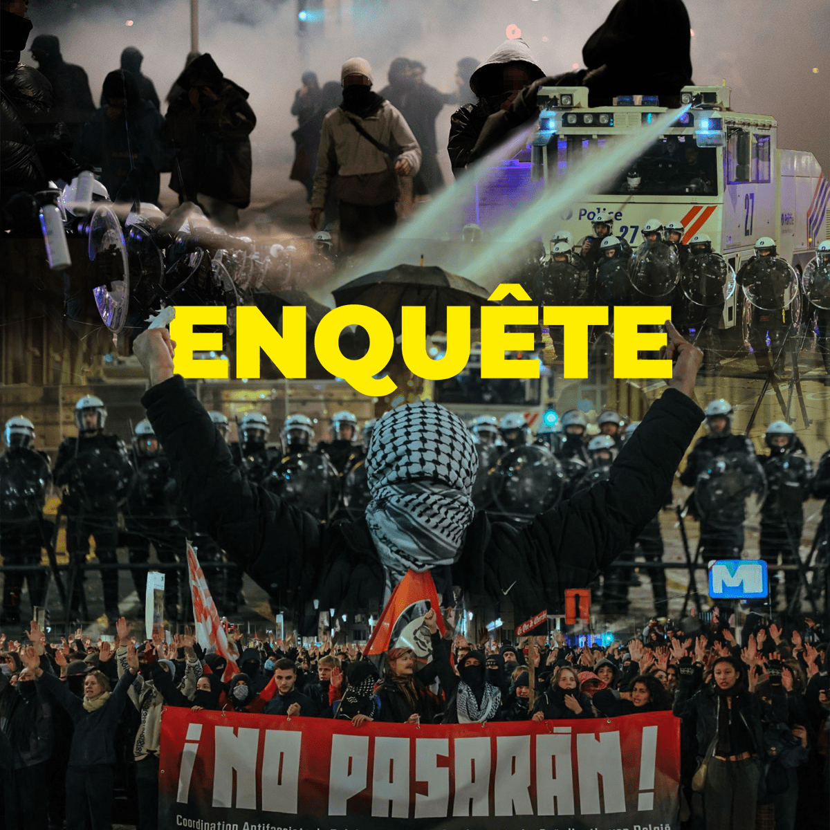 Retour sur les violences policières lors de la mobilisation antifasciste contre la venue de Bardella à&nbsp;Bruxelles