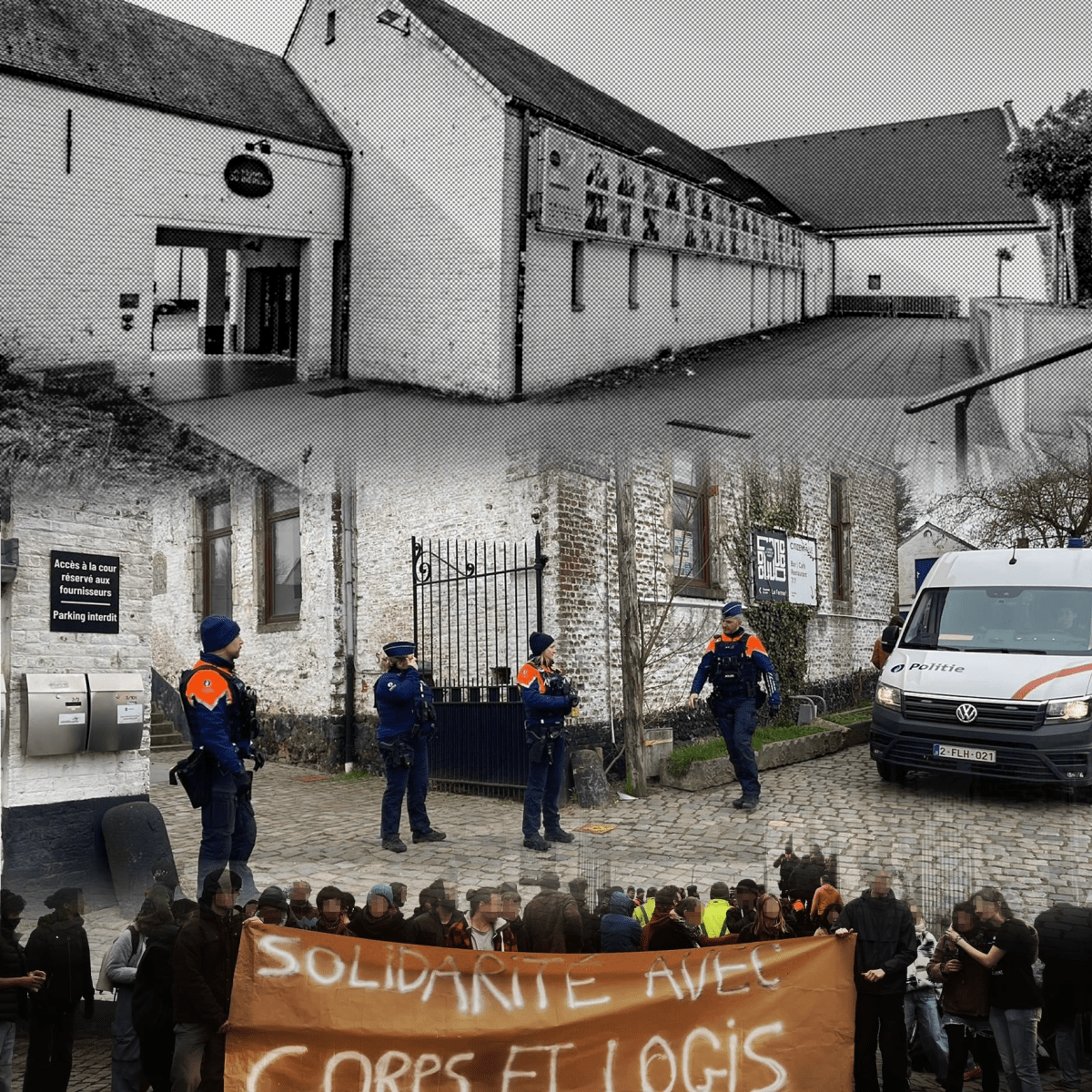 Expulsion violente à la Ferme du Biéreau (Louvain-la-Neuve)