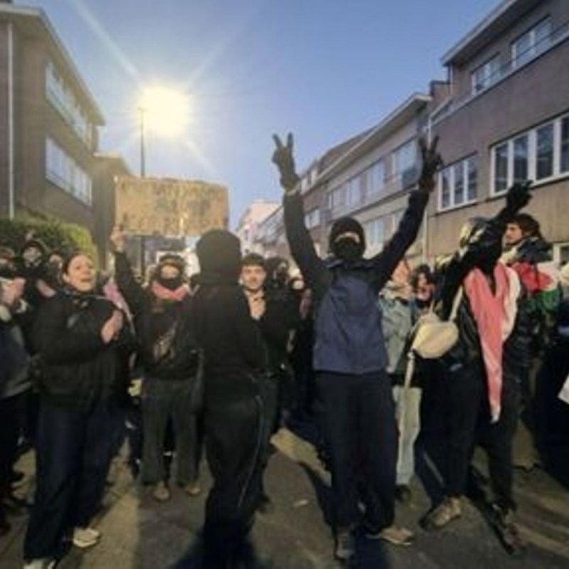 RETOUR SUR LA MANIFESTATION EN FACE DE L’AMBASSADE ISRAÉLIENNE&nbsp;(Vidéo)